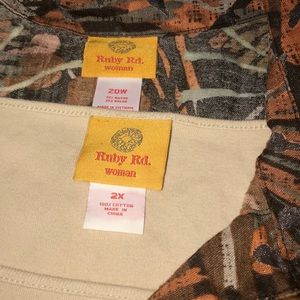 Ruby Red Blouse with Tank